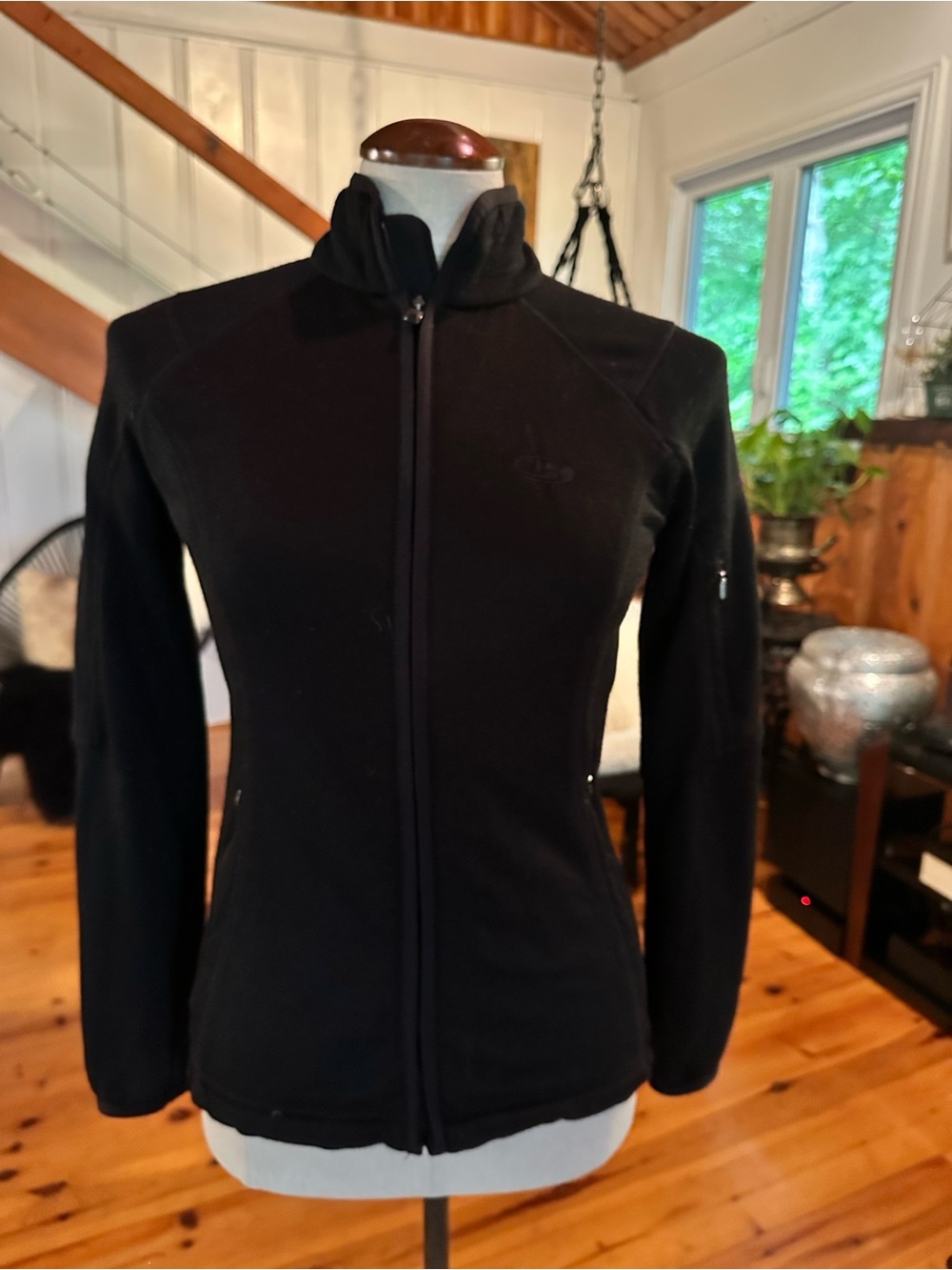 Ice breaker Black Women's Full-Zip merino Fleece Jacket